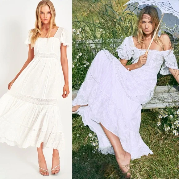 rosemuse jacquard check dress ホワイト jacquard check dress – BUNNY APARTMENT